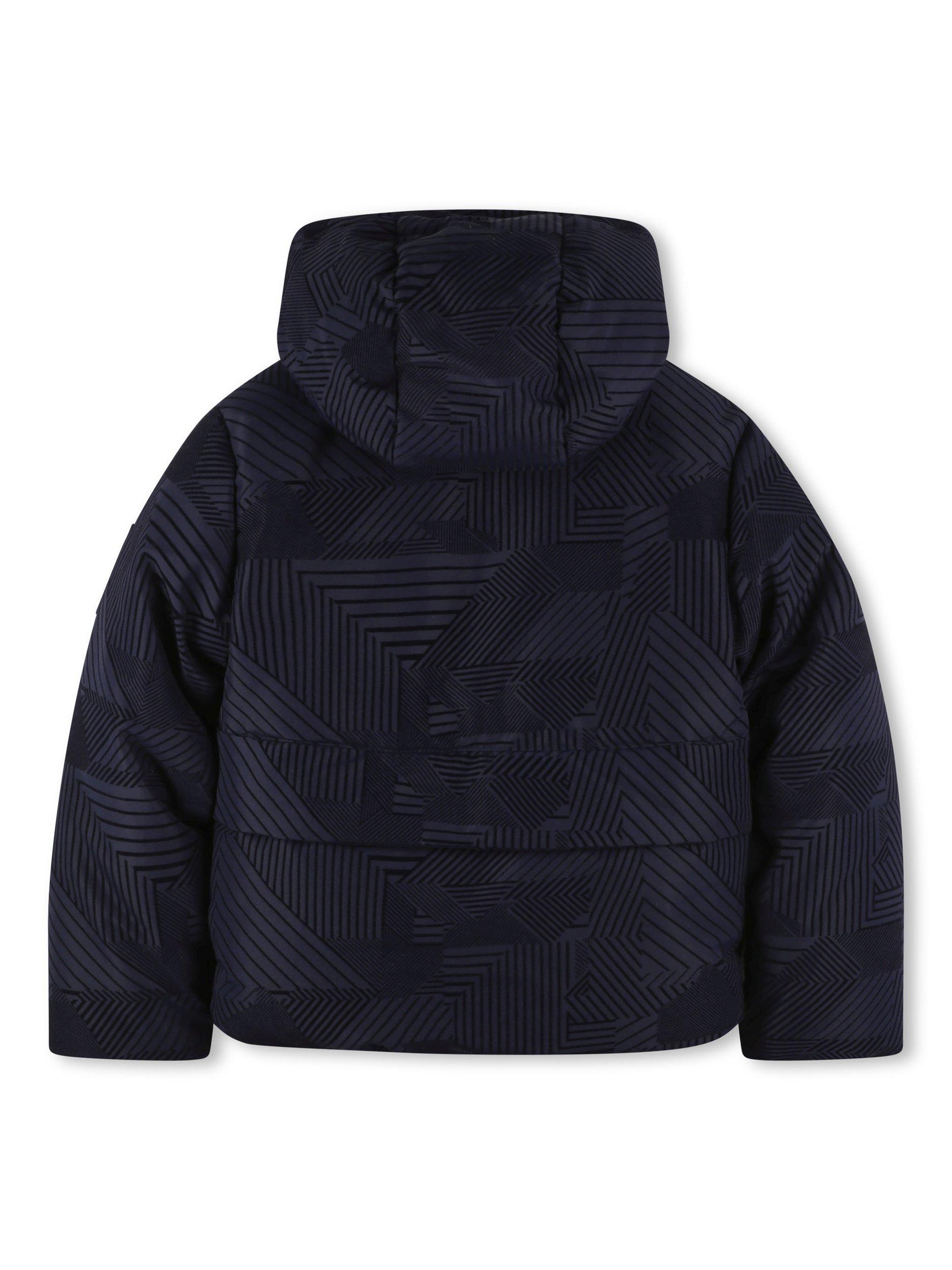 Product image 2 of 2, which shows Timberland Kids' Hooded Zip Front Puffer Jacket, Navy, 4 years