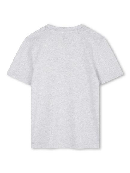 Timberland Kids' Cotton Blend Short Sleeved Logo Graphic T-Shirt - view 2, Chine Grey