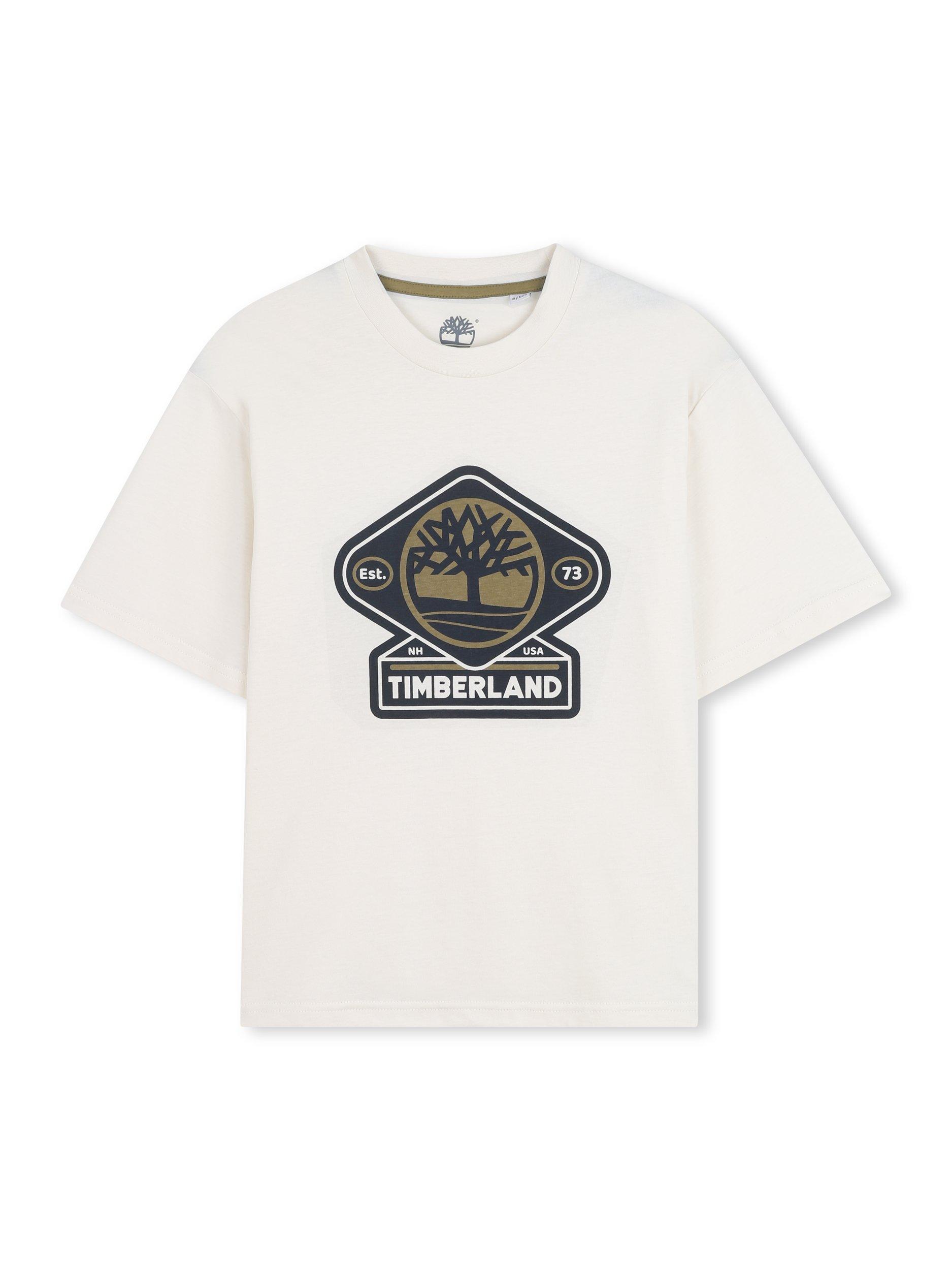 Product image 1 of 2, which shows Timberland Kids' T-Shirt, Ivory, 5 years
