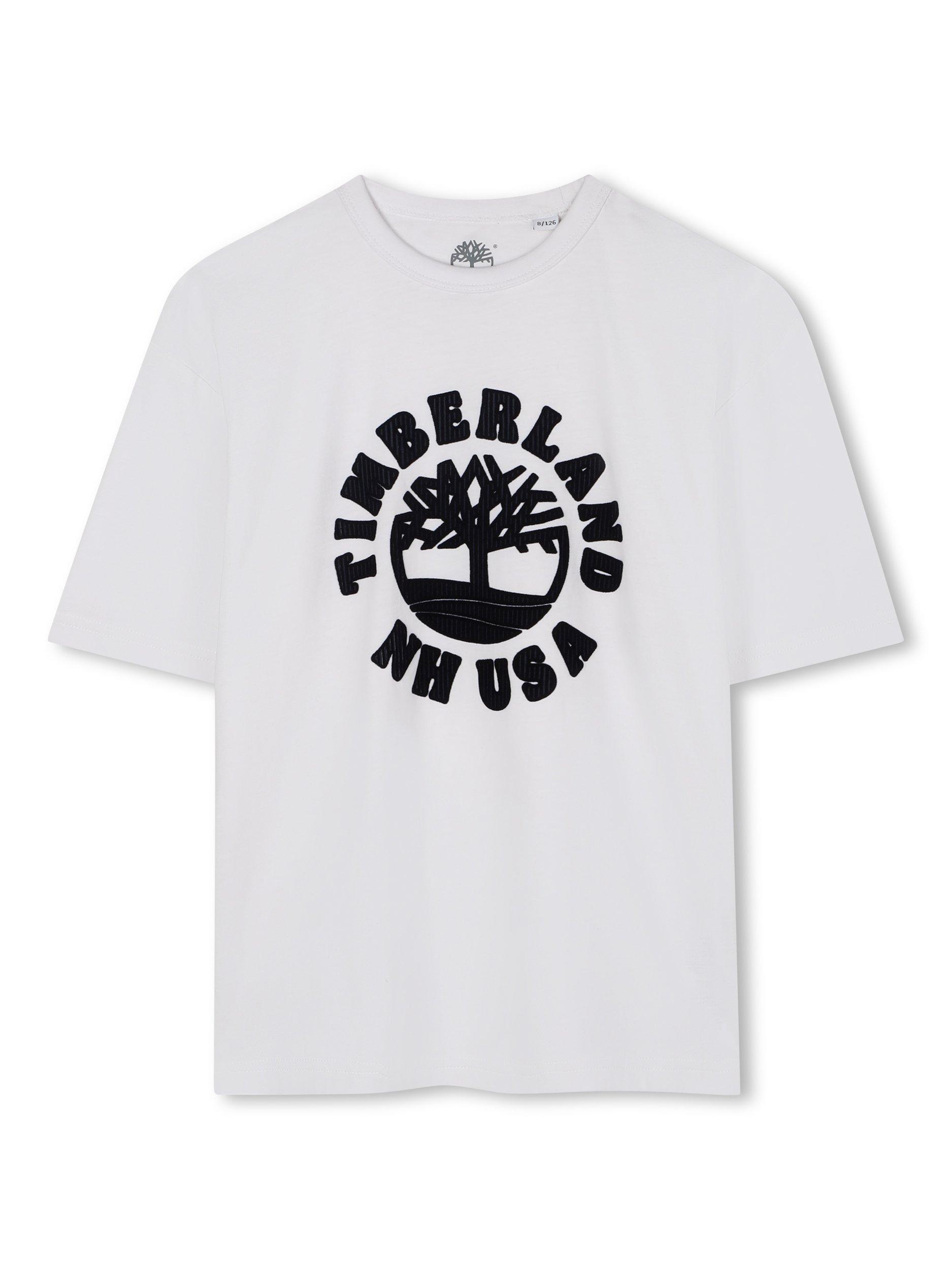 Product image 1 of 2, which shows Timberland Kids' T-Shirt, White, 4 years