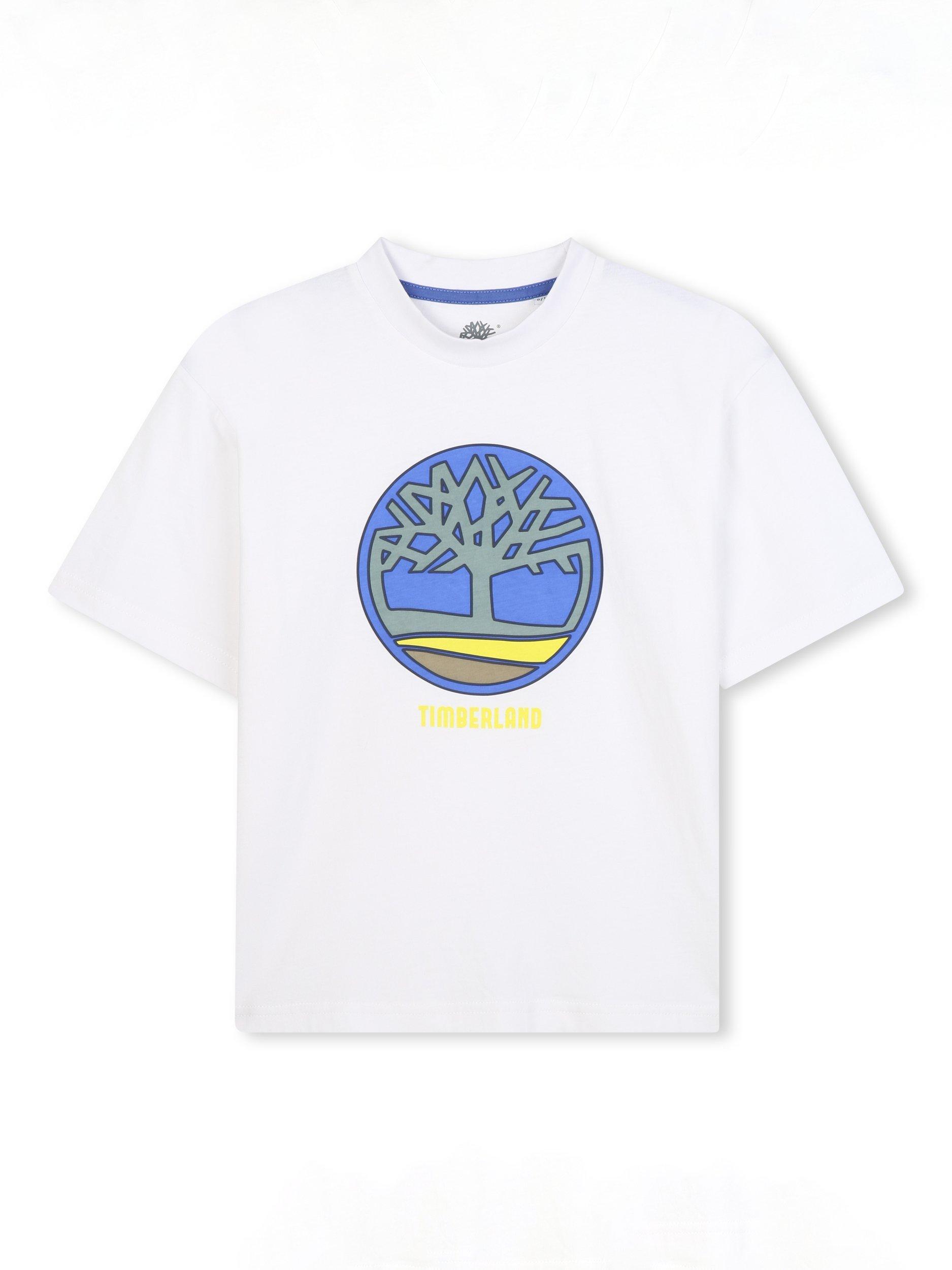 Product image 1 of 2, which shows Timberland Kids' T-Shirt, White, 4 years