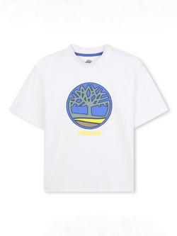 Timberland Kids' T-Shirt, White, White