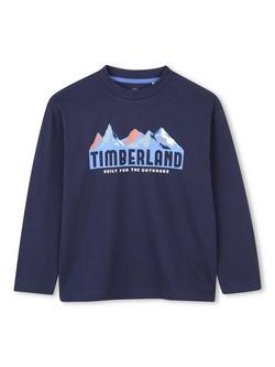 Timberland Kids' Long Sleeve T-Shirt, Navy, Navy