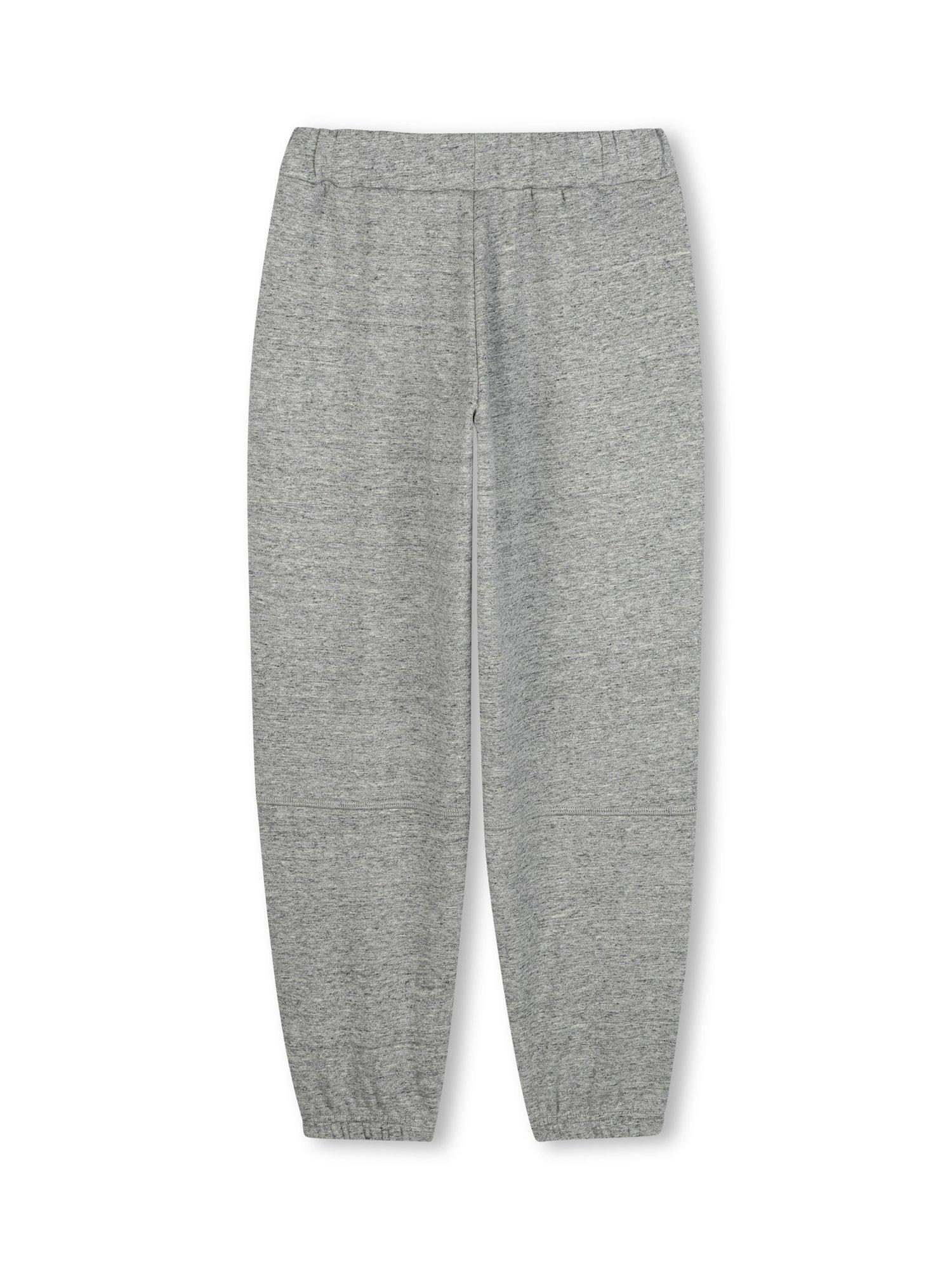 Product image 2 of 2, which shows Timberland Kids' Cotton Blend Elasticated Jogging Bottoms, Chine Grey, 4 years