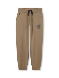 Timberland Kids' Cotton Blend Drawstring Jogging Bottoms, Khaki, Khaki