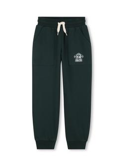 Timberland Kids' Cotton Blend Drawstring Joggers, Dark Green, Dark Green