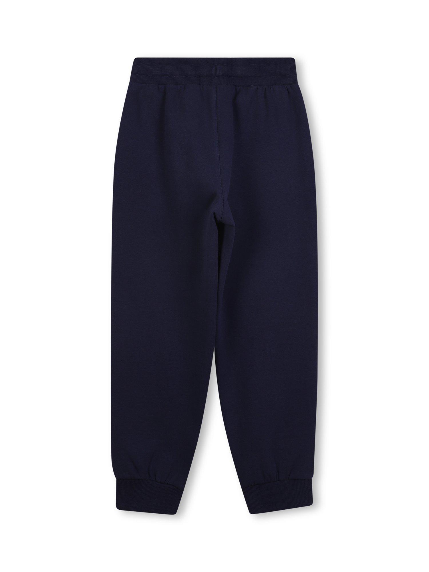 Product image 2 of 2, which shows Timberland Kids' Cotton Blend Drawstring Jogging Bottoms, Navy, 4 years