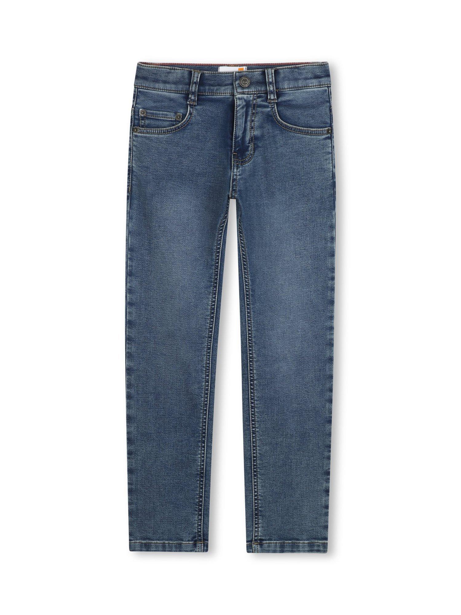 Product image 1 of 2, which shows Timberland Kids' Straight Jeans, Double Stone + Brush, 4 years