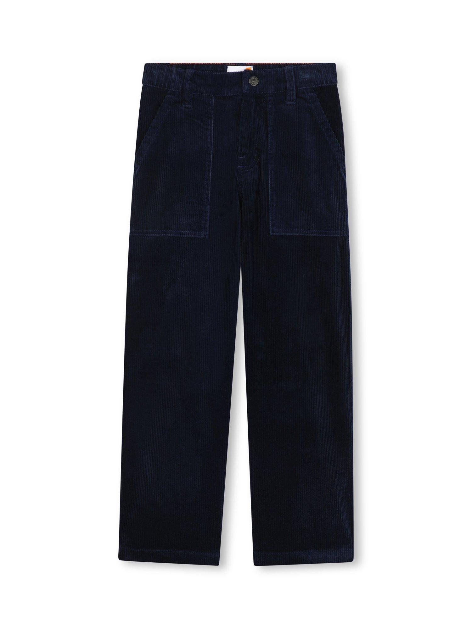 Product image 1 of 2, which shows Timberland Kids' Corduroy Trousers, Navy, 4 years