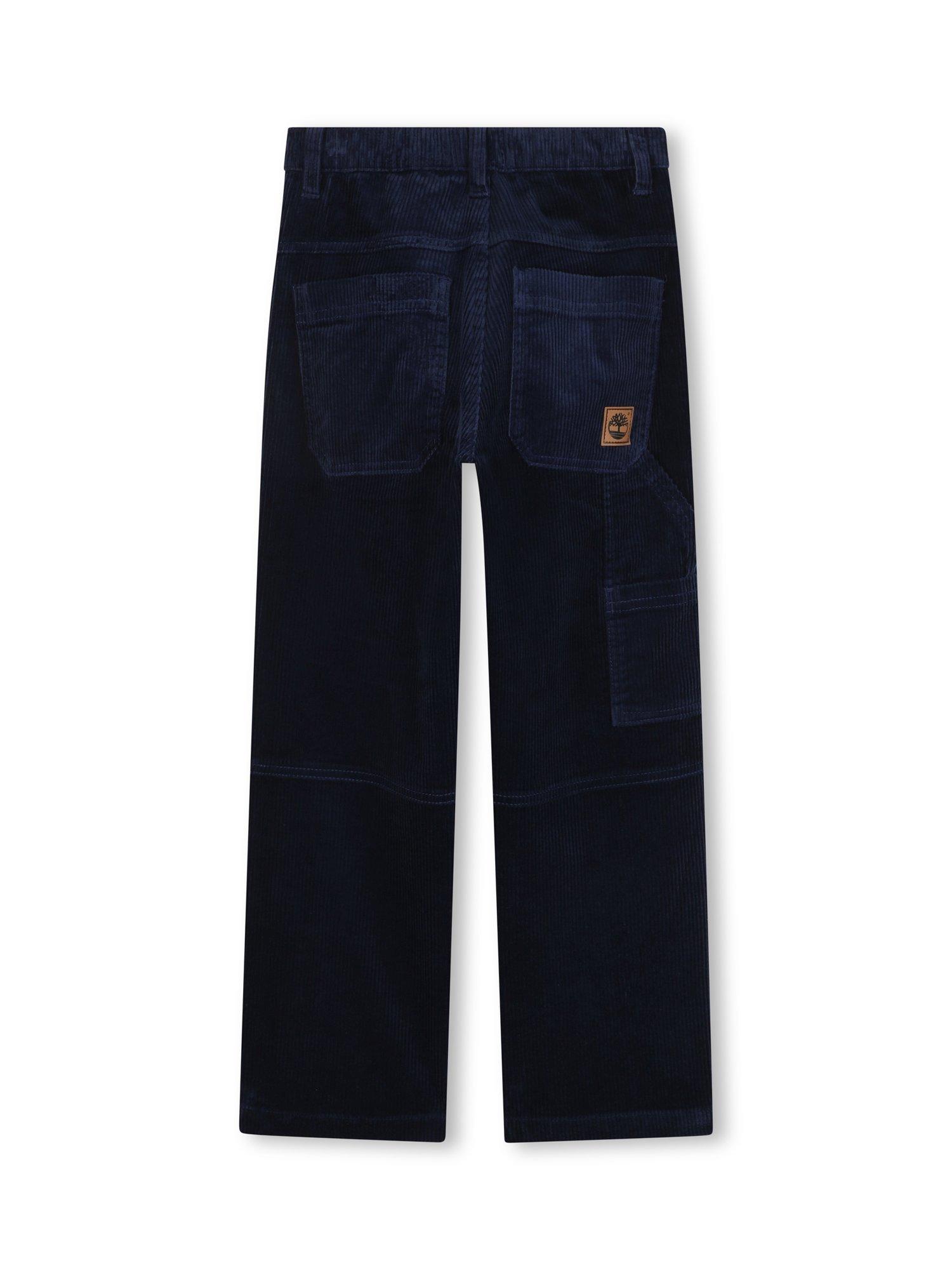 Product image 2 of 2, which shows Timberland Kids' Corduroy Trousers, Navy, 4 years