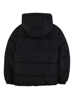 HUGO BOSS Kids' Hooded Puffer Jacket, Black - view 2, Black
