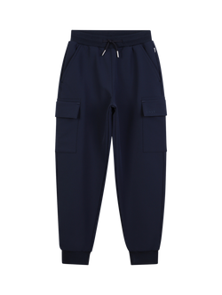 HUGO BOSS Kids' Relaxed Drawstring Jogging Bottoms, Navy, Navy