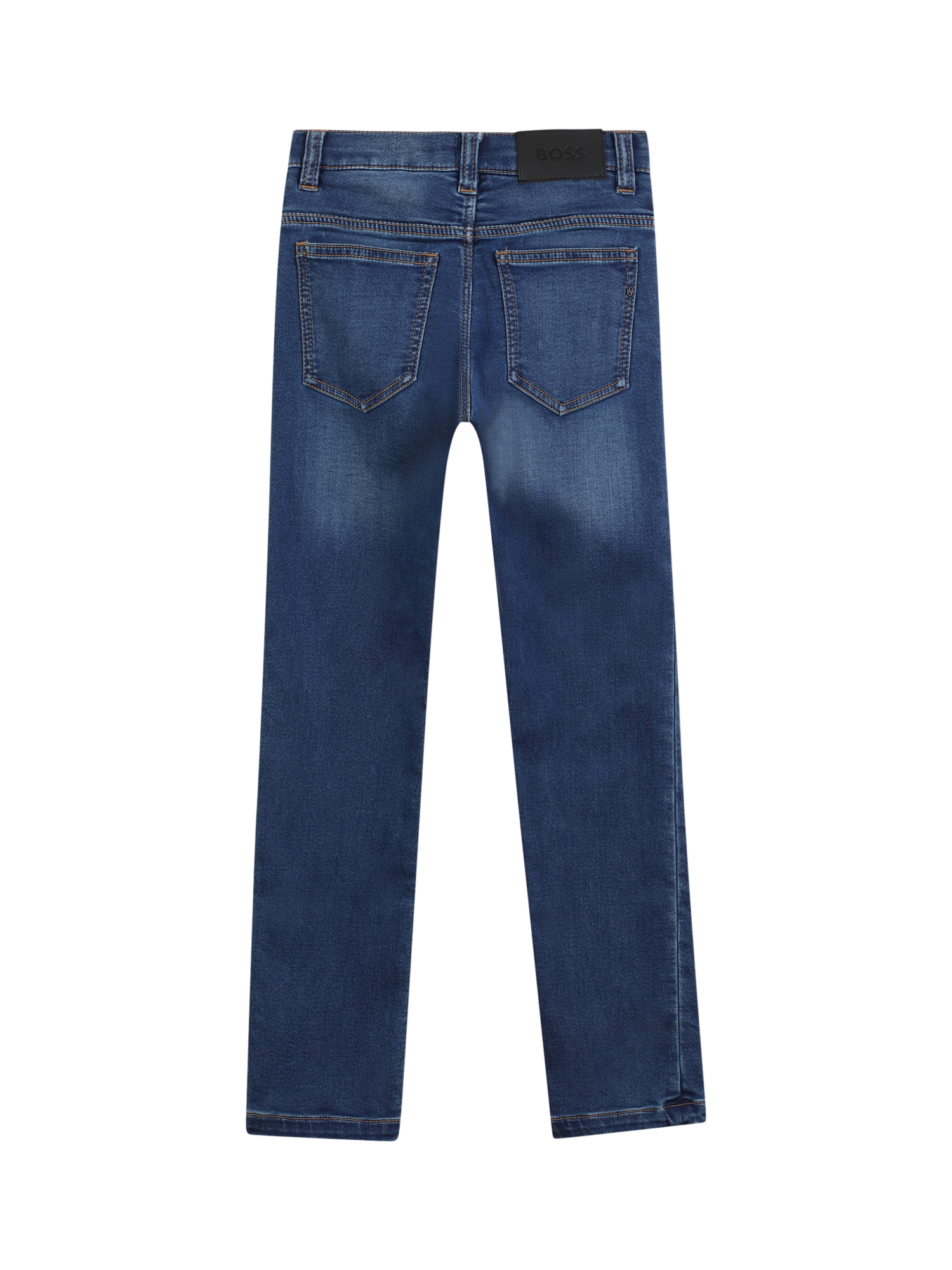 HUGO BOSS Kids' Slim Fit Cotton Blend Denim Jeans