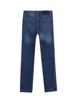 HUGO BOSS Kids' Slim Fit Cotton Blend Denim Jeans - view 2, Stone Pulverisation