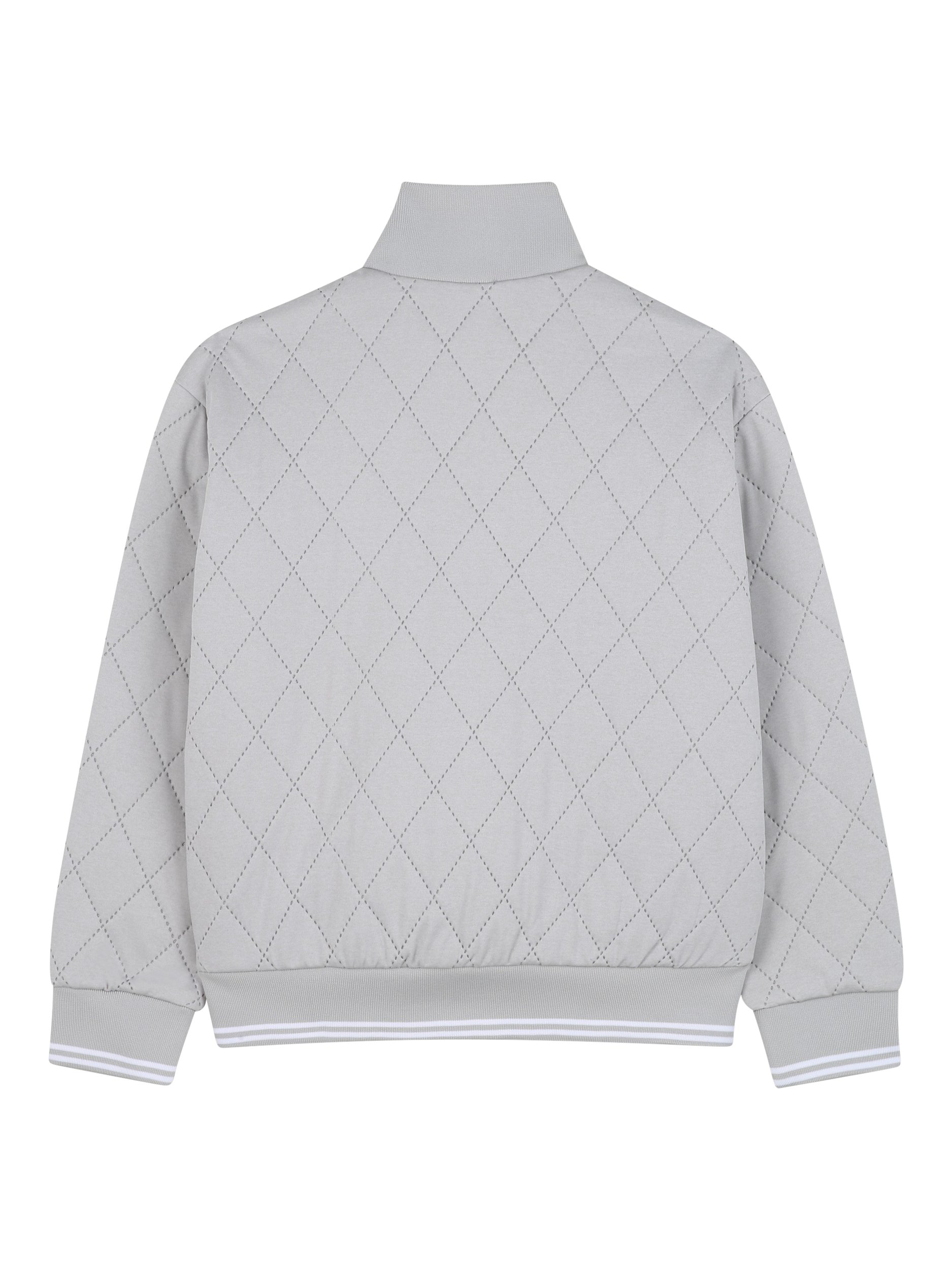 Product image 2 of 2, which shows HUGO BOSS Kids' Quilted Sweatshirt, Chine Grey, 4 years