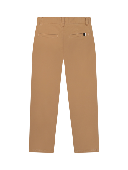 HUGO BOSS Kids' Cotton Blend Slim Fit Chinos - view 2, Cookie