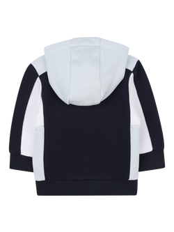 HUGO BOSS Kids' Cotton Blend Hooded Sweatshirt - view 2, Navy