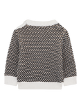 HUGO BOSS Baby Cotton Chunk Knit Crew Neck Jumper, Black