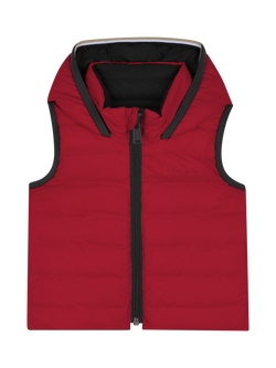 HUGO BOSS Baby Lightweight Reversible Gilet, Dark Red, Dark Red