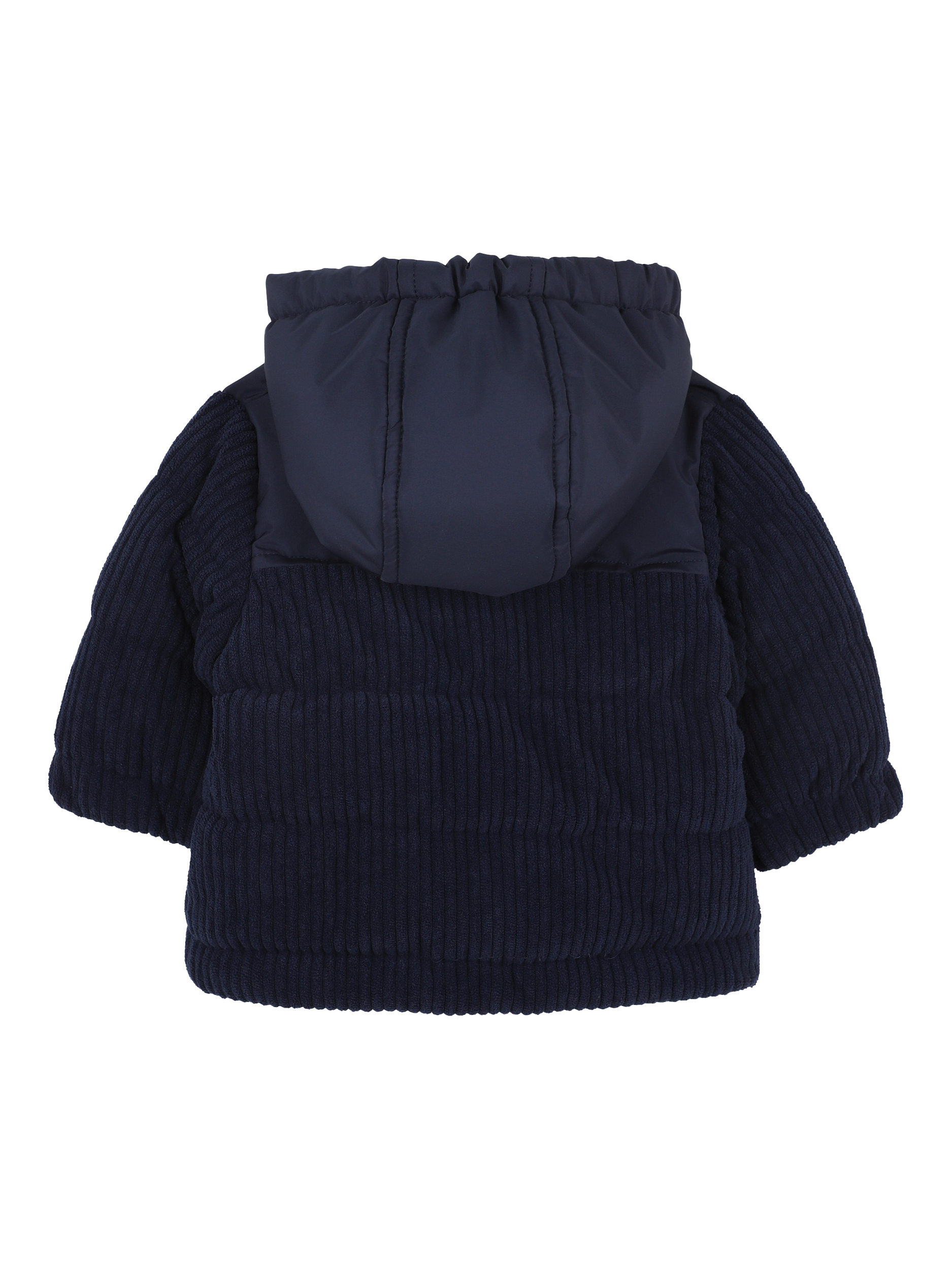Product image 2 of 2, which shows HUGO BOSS Baby Hooded Zip Front Puffer Jacket, Navy, 3 months