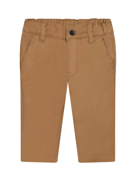 BOSS Baby Cotton Blend Tailored Trousers, Cookie, Cookie