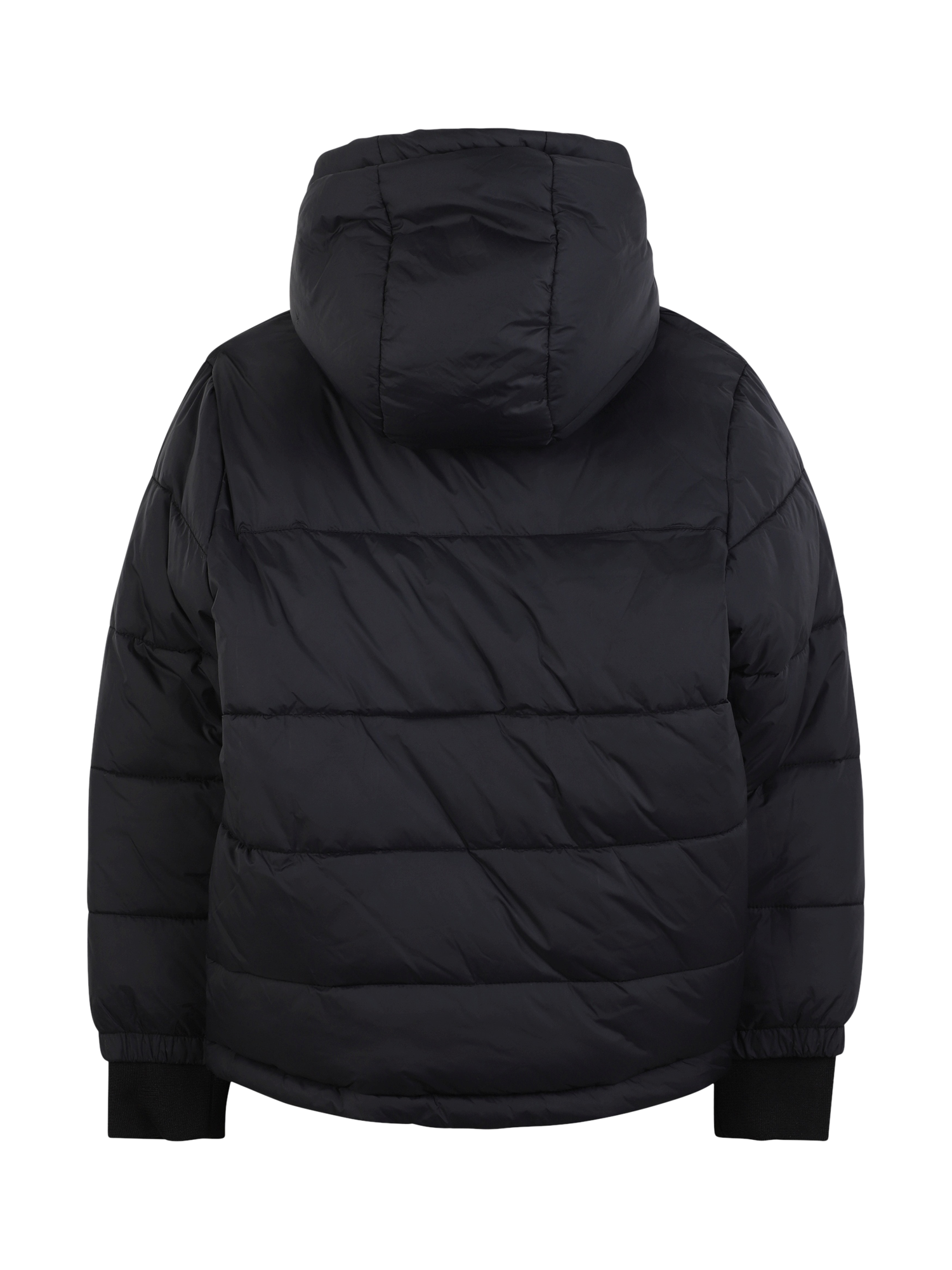Product image 2 of 2, which shows HUGO BOSS Kids' Reversible Hooded Puffer Jacket, Stone, 4 years