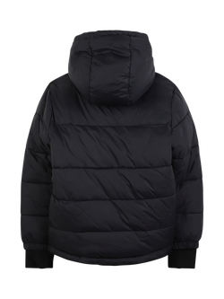 HUGO BOSS Kids' Reversible Hooded Puffer Jacket, Stone - view 2, Stone