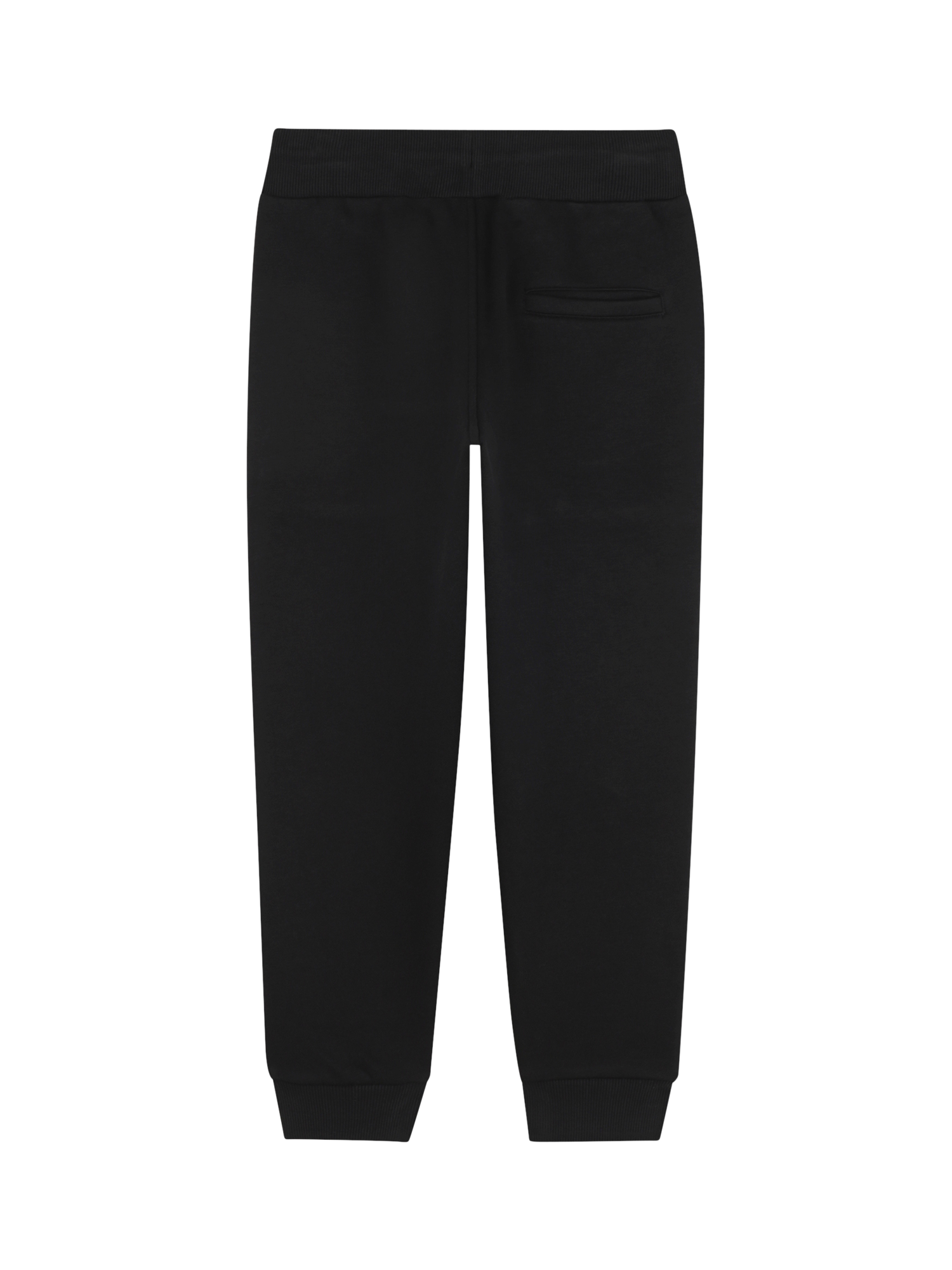 Product image 2 of 2, which shows HUGO BOSS Kids' Cotton Blend Drawstring Jogging Bottoms, Black, 4 years