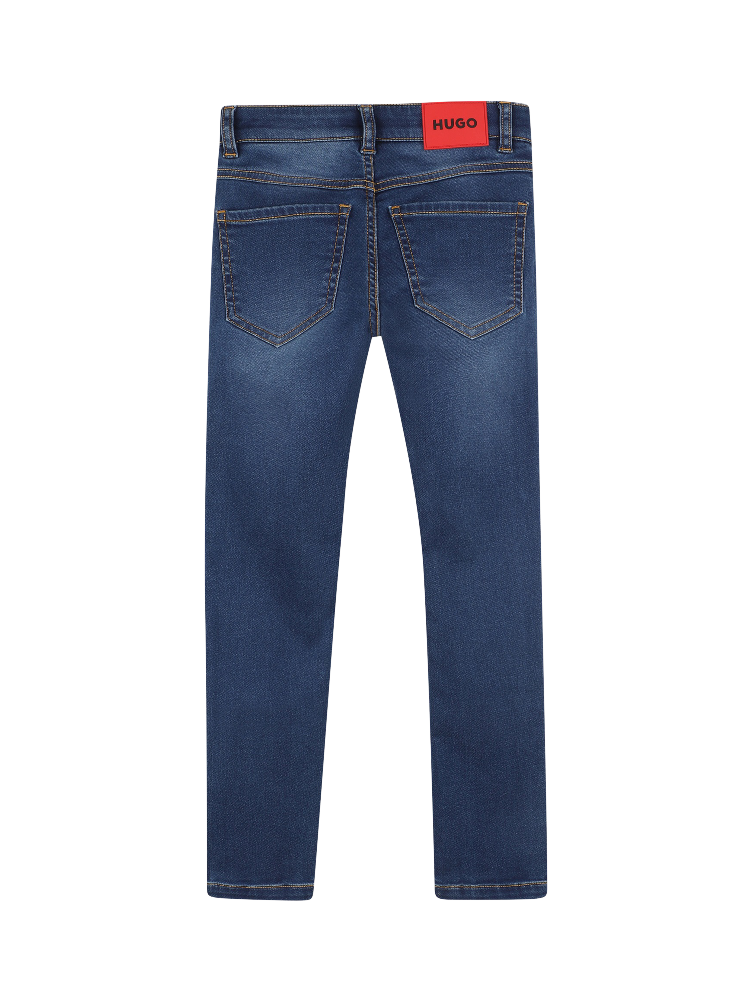 Product image 2 of 2, which shows HUGO Kids' Slim Leg Jeans, Double Stone + Brush, 4 years