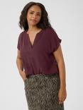 KAFFE Curve KCalia Top, Mid Red