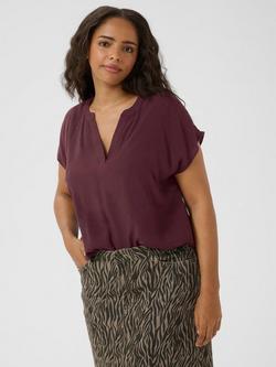 KAFFE Curve KCalia Top, Mid Red, Mid Red