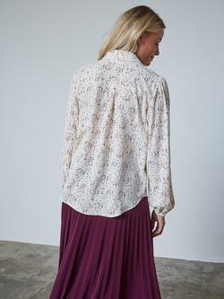 Sisters Point Ebbey Heart Print Shirt, Cream/Multi - view 2, Cream/Multi