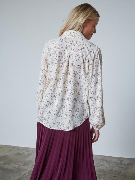 Sisters Point Ebbey Heart Print Shirt, Cream/Multi - view 2, Cream/Multi