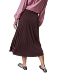 Sisters Point Malou Pleated Midi Skirt, Chocolate