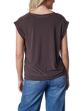 Sisters Point Low Cap Sleeve T-Shirt, Chocolate