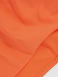 Reiss Carina High Leg Bikini Bottoms, Coral Orange