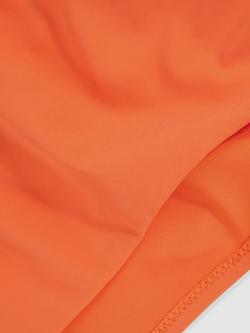 Reiss Carina High Leg Bikini Bottoms, Coral Orange - view 2, Coral Orange