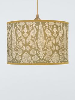 John Lewis x Sanderson Tamizart Drum Lampshade - view 2, Thyme
