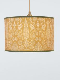 John Lewis x Sanderson Tamizart Drum Lampshade - view 2, Ochre