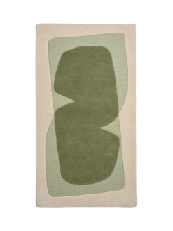 MADE Kinney Abstract Wool Rug, Green