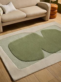 MADE Kinney Abstract Wool Rug - view 2, Green