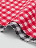 Mango Bandanes Cotton Check Print Scarf, Pack of 2, Red