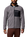 Columbia Men's Fast Trek Full Zip Top, City Grey/Black