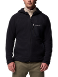 Columbia Men's Fast Trek Hooded Full Zip Top, Black