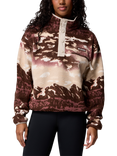 Columbia Women's Helvetia Print Fleece, Dark Stone