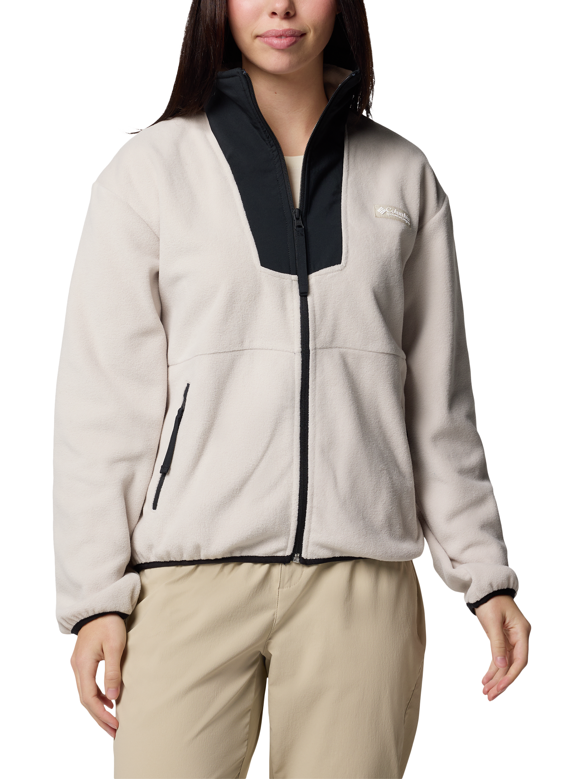 Columbia Sequoia Grove Fleece Jacket, Dark Stone/Black