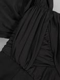 Reiss Frankie Bardot Neck Open Back Midi Dress
