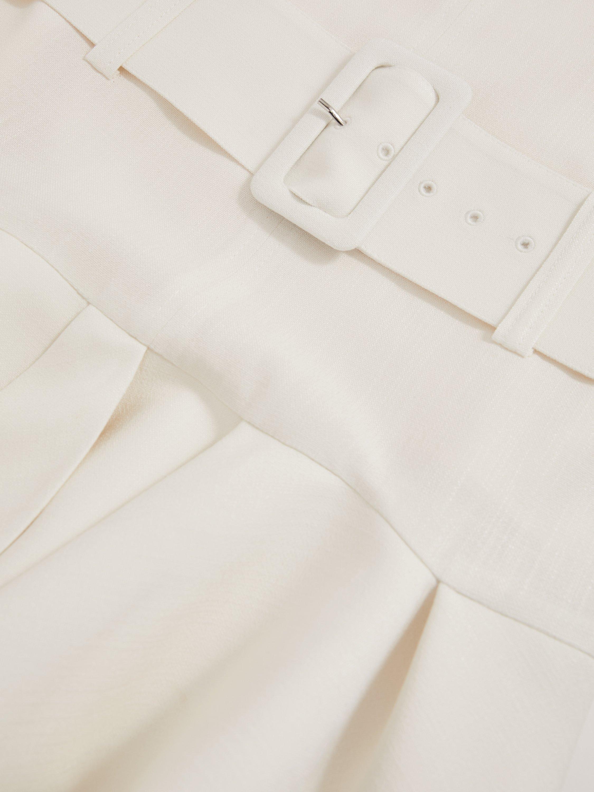 Product image 2 of 5, which shows Reiss Kimberly Ruffle Hem Belted Mini Dress, Ivory, 6