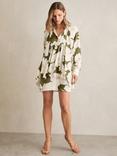 Reiss Neva Floral Print Mini Dress