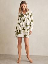 【海外限定】REISSワンピース☆Romi Pure Linen Mini Dress, Ivo Reiss Romi Pure Linen Mini Dress, Ivory